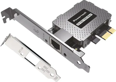 POWERTECH κάρτα επέκτασης δικτύου PCIe σε RJ45 PT-1453, 1000Mbps