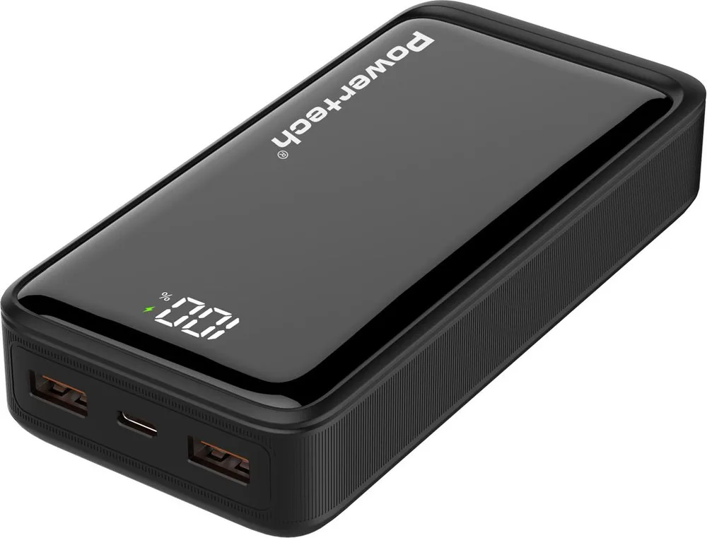 POWERTECH power bank PT-1327 με οθόνη, 20000mAh, 22.5W, μαύρο — εικόνα 2