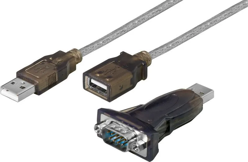 GOOBAY αντάπτορας/καλώδιο USB σε RS-232 93128, 1 Mbit/s, 1.5m, διάφανο — εικόνα 3
