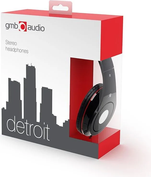 GEMBIRD Headset Detroit, μαύρο — εικόνα 2