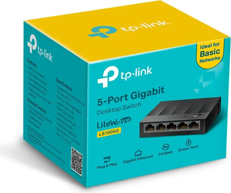 TP-LINK desktop switch LiteWave LS1005G, 5-port 10/100/1000Mbps, Ver 5.40 — εικόνα 5
