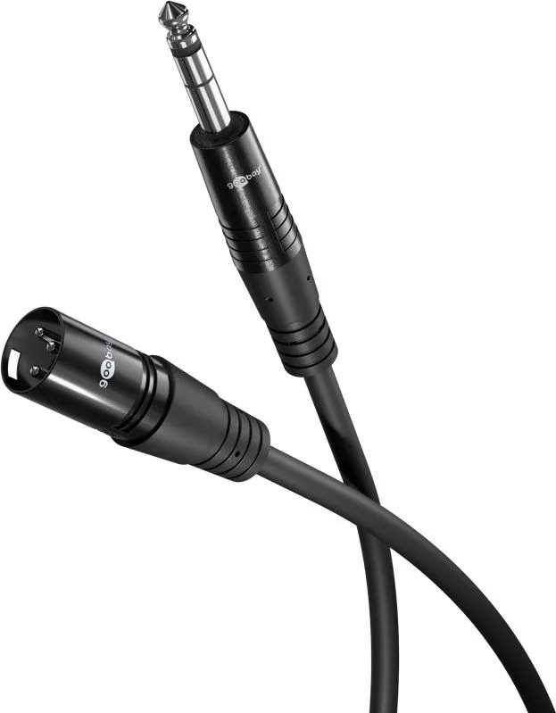 GOOBAY καλώδιο ήχου 6.35mm σε XLR 80053, 5m, μαύρο — εικόνα 9