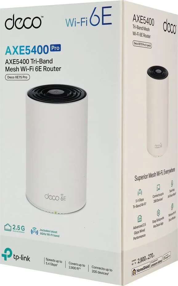 TP-LINK Home Mesh WiFi 6E System Deco XE75 Pro, 5400Mbps AXE5400, Tri-Band, V3.0 — εικόνα 3