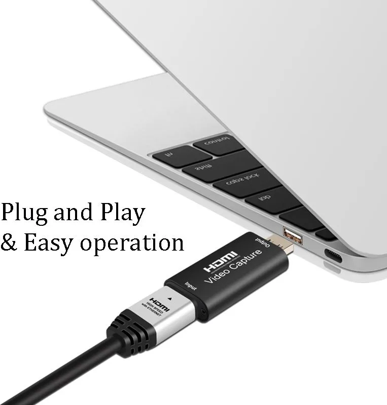 POWERTECH video capture CAB-H147, HDMI/USB σύνδεση, 4K/60Hz, μαύρο — εικόνα 3