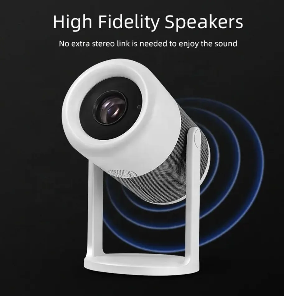 POWERTECH smart βιντεοπροβολέας PT-1305, 1080p, WiFi, Android, 170 ANSI lumens, λευκός — εικόνα 4