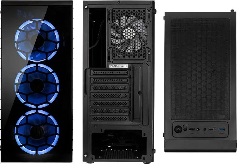 Kolink Observatory Lite RGB Midi-Tower - Tempered Glass - Black — εικόνα 4