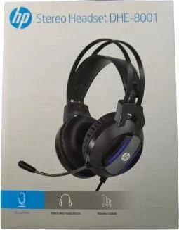 HP ακουστικά DHE-8001 USB+3.5 Headphone With LED — εικόνα 2