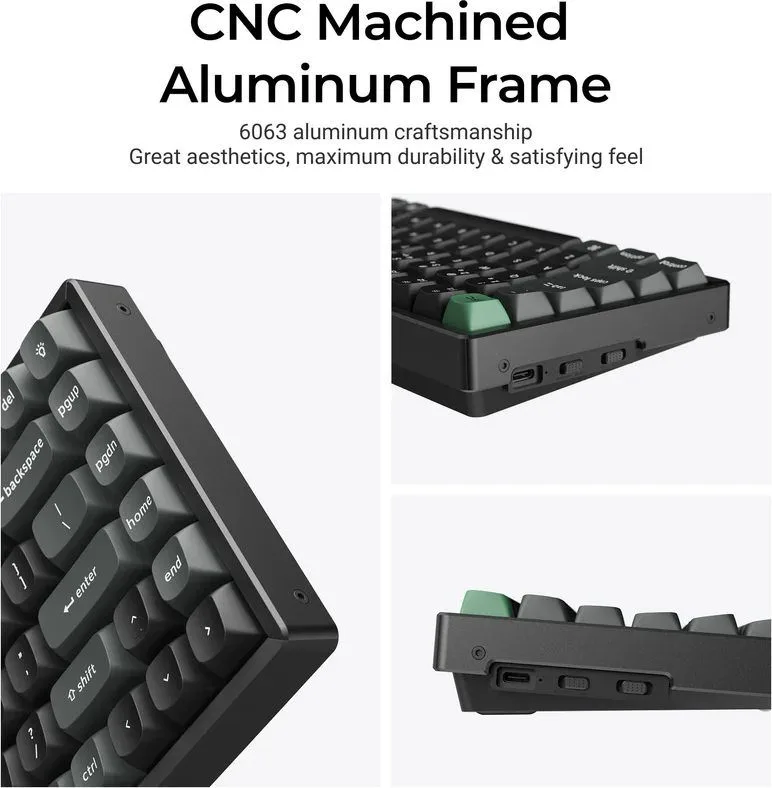 Keychron K2 Ultra (K2U-J1) ZMK Wireless 8K Mechanical Keyboard Red Switch (Hot-Swap) 75% Us Layout — εικόνα 5