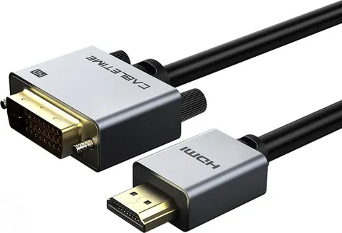 CABLETIME καλώδιο HDMI σε DVI PH241G, 1080p/60Hz, 1m, μαύρο