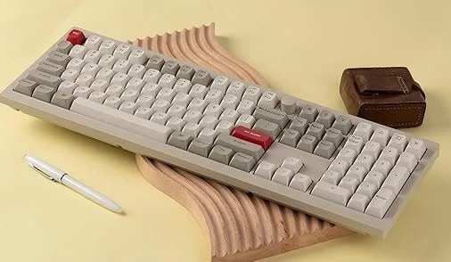 Keychron V6 Max Retro (V6M-R1) QMK/VIA BT/2,4/Wired Custom Mechanical Keyboard Red Switch 100% US — εικόνα 3