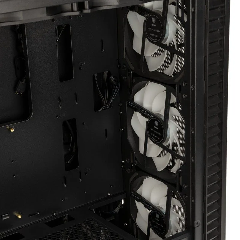 Kolink Observatory HF Plus Mesh ARGB PWM Midi Tower Case Black with 6x ARGB PWM Fans (5x140mm 1x120) — εικόνα 4