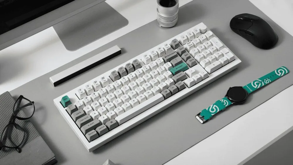 Keychron Q5 Max (Q5M-P1) QMK/VIA Wireless Custom Mechanical White Keyboard-Red Switch 96% US Layout — εικόνα 4