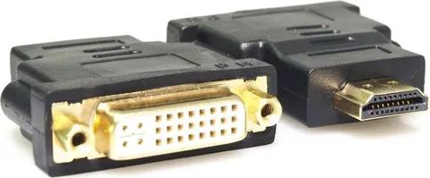 POWERTECH αντάπτορας HDMI σε DVI-I CAB-H057, Dual Link, μαύρος