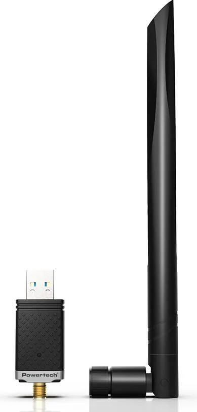 POWERTECH ασύρματος USB αντάπτορας δικτύου PT-1132, 1300Mbps, 2.4/5GHz — εικόνα 3