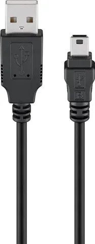 GOOBAY καλώδιο USB 2.0 σε USB Mini 93623, copper, 1.5m, μαύρο