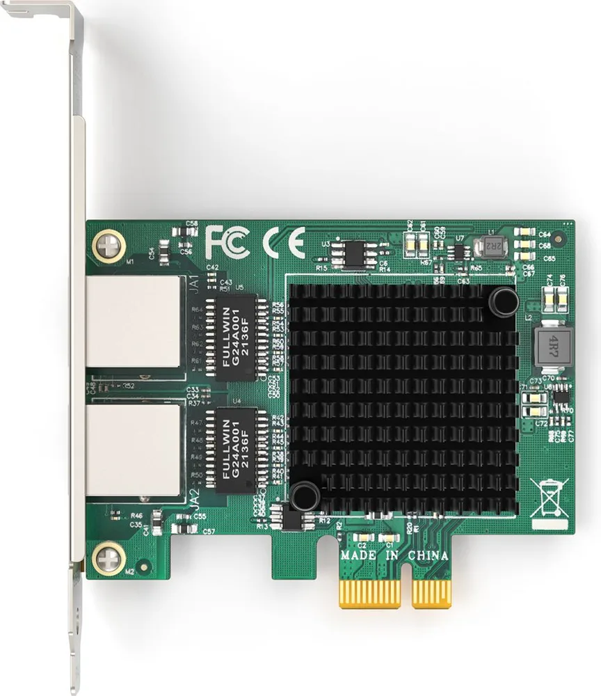 EDUP κάρτα επέκτασης δικτύου PCIe σε 2x RJ45 EP-9613, 1000Mbps — εικόνα 2