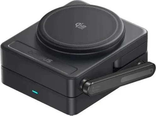 BASEUS Picogo AF21, φορτιστής ΑΣΥΡΜΑΤΗΣ φόρτισης, 3 ΣΕ 1, με καλώδιο Type-C ΣΕ Type-C, 35W, μαύρο — εικόνα 2