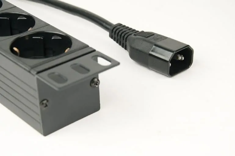 ENERGENIE πολύμπριζο 8 ΘΕΣΕΩΝ Schuko, Rack Mount, 1U, 10A, 3M, C14. — εικόνα 2