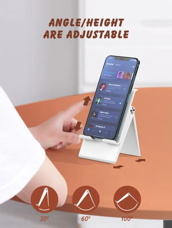 LDNIO βάση smartphone MG07, foldable, 4.7-7.2", λευκή — εικόνα 2