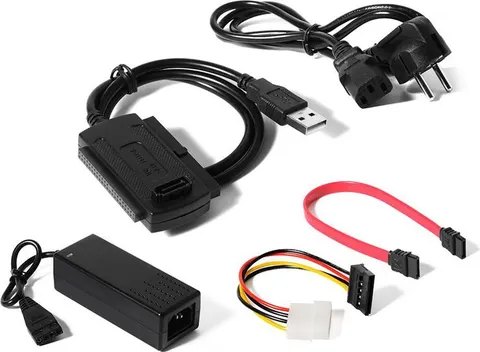 POWERTECH Converter USB 2.0 σε IDE & SATA CAB-U122, με τροφοδοσία, 0.8m