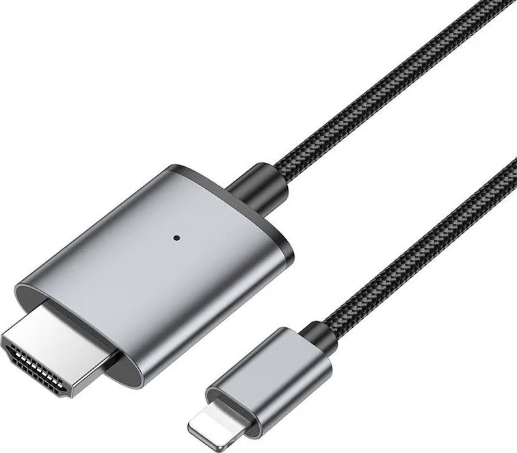 HOCO UA27, HD καλώδιο Lightning ΣΕ HDMI, γκρι — εικόνα 2