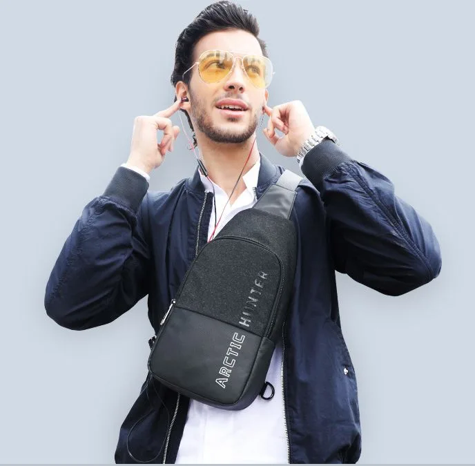 ARCTIC HUNTER τσάντα Crossbody XB0058, 5L, μαύρη — εικόνα 3