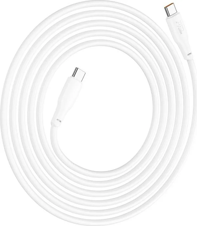 HOCO X93 καλώδιο φόρτισης και δεδομένων Hyper, Type-C TO Type-C, 100W, 2m, λευκό — εικόνα 2