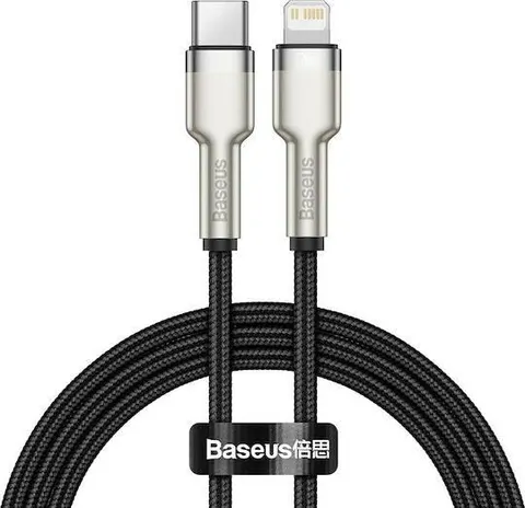 BASEUS Cafule καλώδιο φόρτισης, Type-C ΣΕ Lightning, 20W, 1M, μαύρο