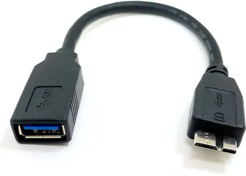 POWERTECH αντάπτορας USB σε Micro B USB CAB-U155, 5Gbps, 0.3m, μαύρος