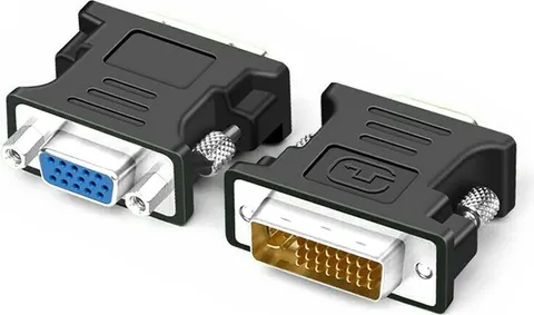POWERTECH αντάπτορας VGA θηλυκό σε DVI 24+5 αρσενικό CAB-G035, μαύρος
