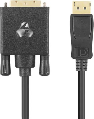 POWERTECH καλώδιο DisplayPort σε DVI CAB-DP058, Active, 4K, 1.8m, μαύρο