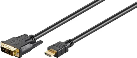 GOOBAY καλώδιο DVI-D σε HDMI 51580, 2m, μαύρο