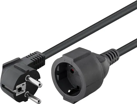 GOOBAY μπαλαντέζα προέκταση ρεύματος 93094, schuko, 3x 1.5mm², 5m, μαύρη