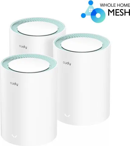Cudy M1300 AC1200 Dual Band WiFi Mesh System, 3 Pack