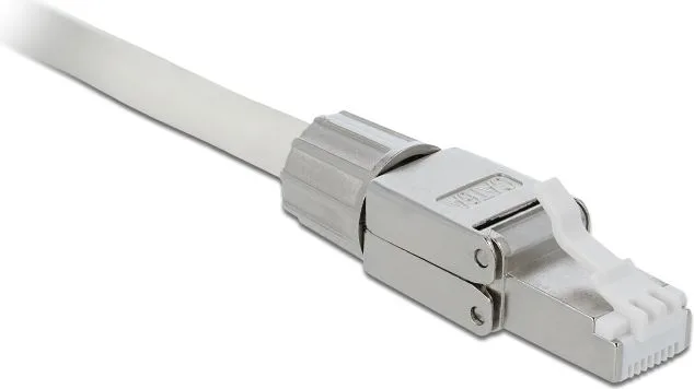 DELOCK βύσμα RJ45 CAT 6A STP 86477, tool-free, ασημί — εικόνα 2