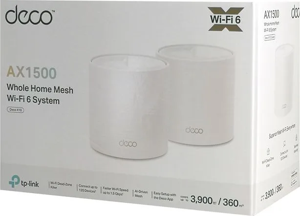 TP-LINK Home Mesh Wi-Fi System Deco X10, 1500Mbps AX1500, Ver. 1.0, 2τμχ — εικόνα 8