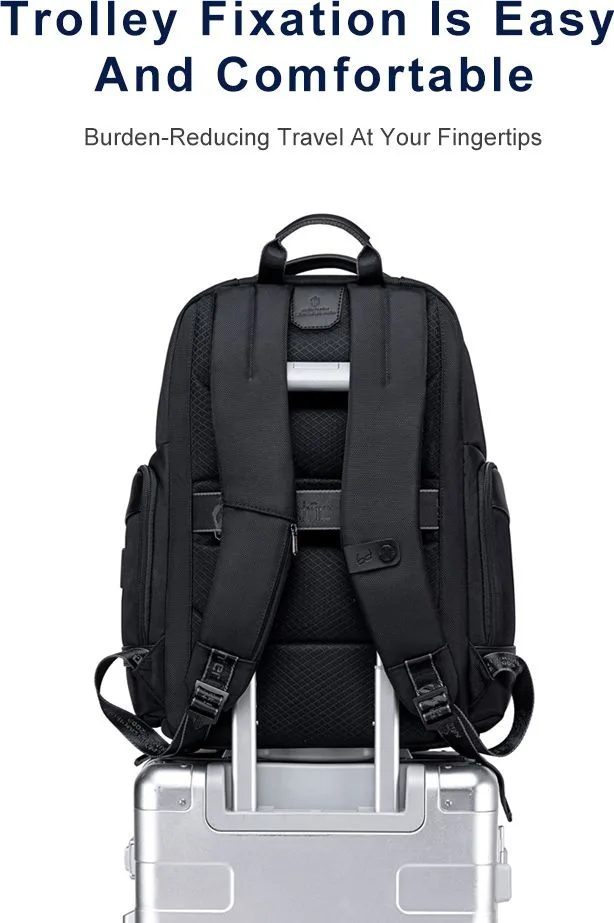 ARCTIC HUNTER τσάντα πλάτης B00683 με θήκη laptop 15.6", USB, 20.5L, μαύρη — εικόνα 9