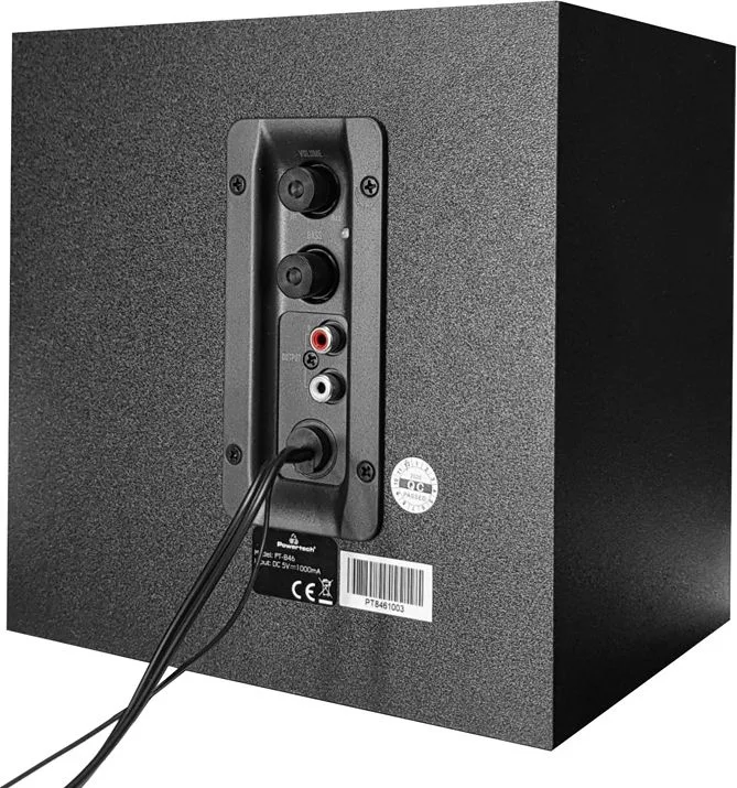 POWERTECH ηχεία Premium sound PT-846, 16W, USB/SD/FM/BT, remote, μαύρα — εικόνα 4