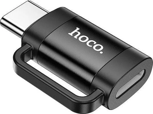 HOCO UA31E, αντάπτορας, Type-C ΑΡΣΕΝΙΚΟ ΣΕ Lightning ΘΥΛΗΚΟ, μαύρο — εικόνα 2