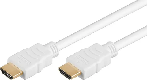 GOOBAY καλώδιο HDMI 2.0 61020 με Ethernet, 4K/60Hz, 18 Gbps, 2m, λευκό