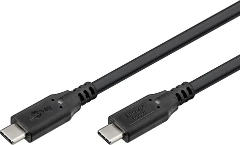 GOOBAY καλώδιο USB-C 74197, USB4, 100W, 20Gbps, 4K/60Hz, 2m, μαύρο