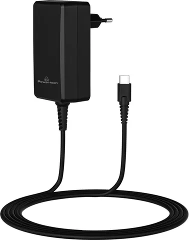 POWERTECH φορτιστής laptop PT-1156, USB-C PD, universal, 65W, μαύρος