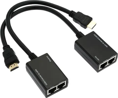 POWERTECH HDMI video extender CAB-H078 μέσω καλωδίου RJ45, 1080p, 30m