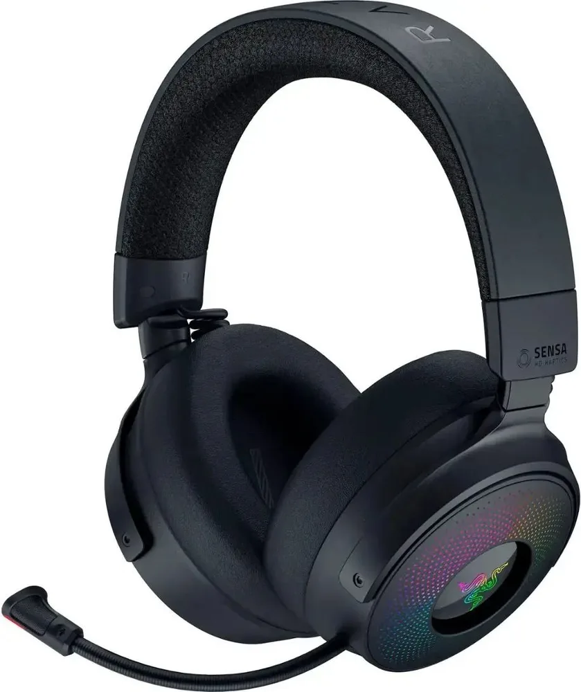 Razer KRAKEN V4 Pro - Wireless 7.1 RGB Gaming Headset - Sound Card - Haptic Feedback - PC/PS5/PS4 — εικόνα 2