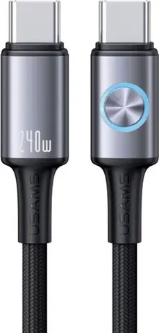 USAMS καλώδιο USB-C SJ751, 240W, 480Mbps, 1.2m, μαύρο