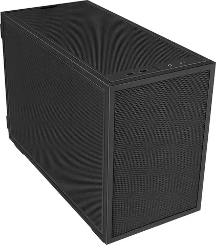 LIAN LI Dan-B4 Black - mATX Mesh - PC Gaming Case - 2x 120mm Fans Included - GPU Support 358.9mm