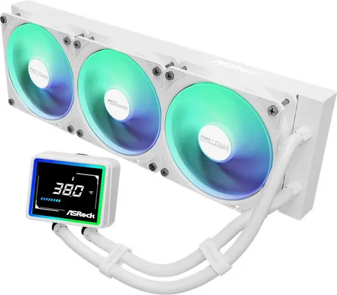 ASROCK Challenger White 360 Digital ARGB AIO Liquid CPU Cooler 360mm