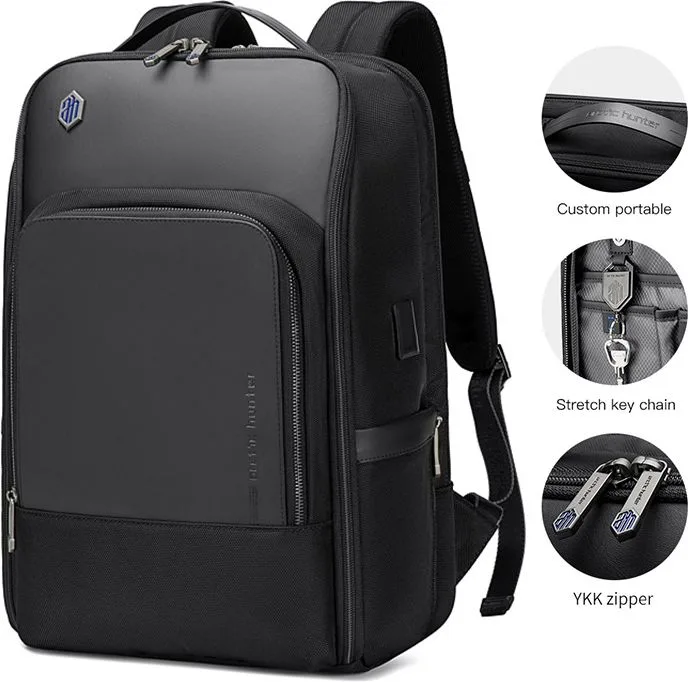 ARCTIC HUNTER τσάντα πλάτης B00403 με θήκη laptop 15.6", USB, 19L, γκρι — εικόνα 6