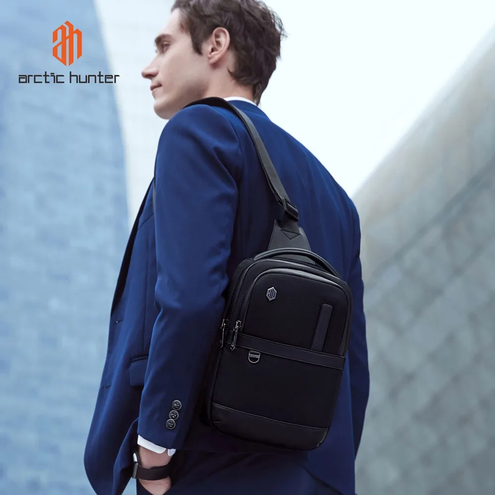 ARCTIC HUNTER τσάντα Crossbody XB00678, 5.8L, μαύρη — εικόνα 2