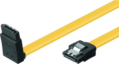 POWERTECH Καλώδιο SATA III 7pin σε 7pin 90° CAB-W028, Metal Clip 0.5m